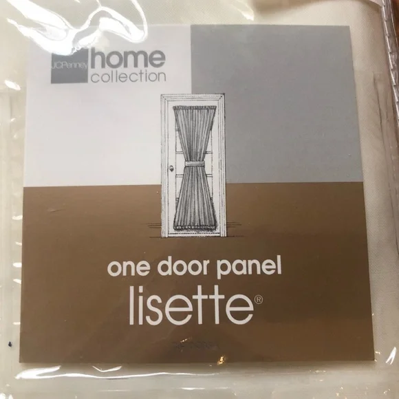 2 JC Penney Home Collection Door Panel Sheer ~ NEW - Picture 2 of 4